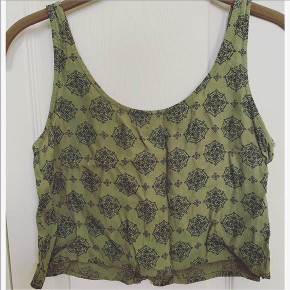 2/$20 Forever 21 Crop Top with Criss Cross Detail - Picture 2 of 3